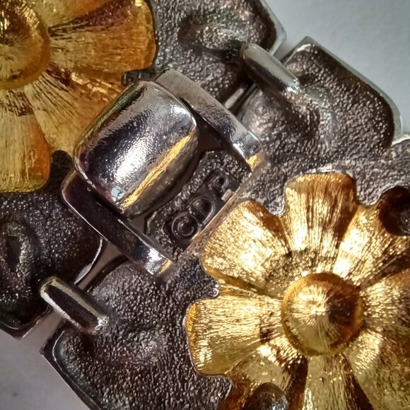 Vintage 80s Douglas Paquette Mixed Metal Buckle & Belt, Up to 35\